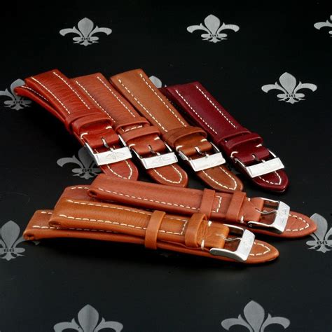 Breitling watch leather straps